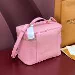 Louis Vuitton Nice Nano Cosmetic Bag in Epi Leather with Double Zip and Washable Fabric Lining