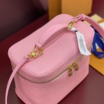 Louis Vuitton Nice Nano Cosmetic Bag in Epi Leather with Double Zip and Washable Fabric Lining