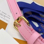 Louis Vuitton Nice Nano Cosmetic Bag in Epi Leather with Double Zip and Washable Fabric Lining