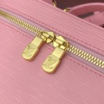Louis Vuitton Nice Nano Cosmetic Bag in Epi Leather with Double Zip and Washable Fabric Lining