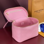 Louis Vuitton Nice Nano Cosmetic Bag in Epi Leather with Double Zip and Washable Fabric Lining