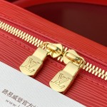 Louis Vuitton Nice Nano Cosmetic Bag in Epi Leather with Double Zip and Washable Fabric Lining