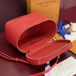 Louis Vuitton Nice Nano Cosmetic Bag in Epi Leather with Double Zip and Washable Fabric Lining