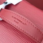 Louis Vuitton Nice Nano Cosmetic Bag in Epi Leather with Double Zip and Washable Fabric Lining