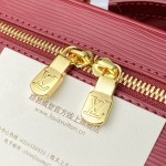 Louis Vuitton Nice Nano Cosmetic Bag in Epi Leather with Double Zip and Washable Fabric Lining