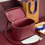 Louis Vuitton Nice Nano Cosmetic Bag in Epi Leather with Double Zip and Washable Fabric Lining