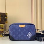 Louis Vuitton Trocadéro Mini Handbag in Monogram Eclipse with Cowhide Leather Trims