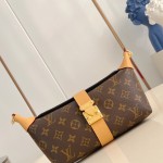 Louis Vuitton Pochette Voyage Souple M26015 in Monogram Canvas with Boro Patchwork