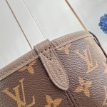 Louis Vuitton Neverfull Inside Out Medium Bag M25664 in Canvas and Leather with Cowhide Leather Trims and Elegant Metallic Hardware