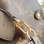 Louis Vuitton Neverfull Inside Out Medium Bag M25664 in Canvas and Leather with Cowhide Leather Trims and Elegant Metallic Hardware