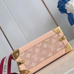 Louis Vuitton Petite Valise M14592 Meowgram Linen Canvas with Cat Motif and Hand-painted LV Label