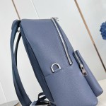 Louis Vuitton Discovery Work Backpack M26022 in Waxed Cowhide Leather with Padded Laptop Compartment and LV Logo