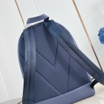 Louis Vuitton Discovery Work Backpack M26022 in Waxed Cowhide Leather with Padded Laptop Compartment and LV Logo