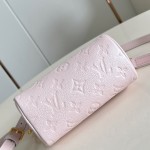 Louis Vuitton Nano Speedy M27107 in Monogram Empreinte Leather with Rolled Leather Handles and Lock Detail