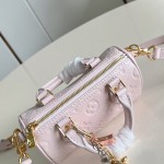 Louis Vuitton Nano Speedy M27107 in Monogram Empreinte Leather with Rolled Leather Handles and Lock Detail