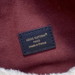 Louis Vuitton Pochette Mia M26245 in Wool with Monogram Canvas Trimmings and S-lock Magnetic Clasp