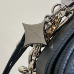 Louis Vuitton Pochette Métis East West M26456 in Monogram Empreinte with S-lock, Gradient Silk Print, and Chain Shoulder Strap