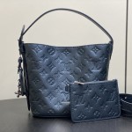 Louis Vuitton M26430 Pearl Blue All in BB Bucket Bag Front View