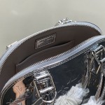 Louis Vuitton Alma BB Bag Gold Mirror Silver Patent Leather
