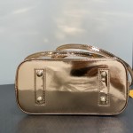 Louis Vuitton Alma BB Bag Gold Mirror Silver Patent Leather