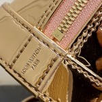 Louis Vuitton Alma BB Bag Gold Mirror Silver Patent Leather