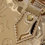 Louis Vuitton Alma BB Bag Gold Mirror Silver Patent Leather