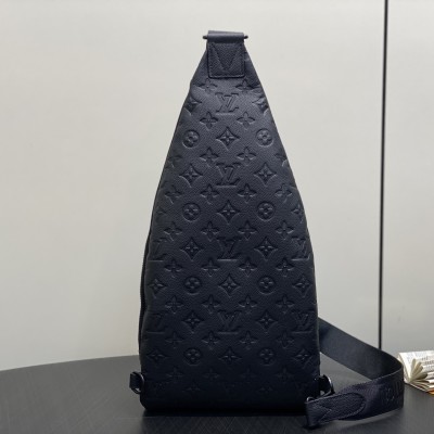 Louis Vuitton - M26730 Black Monogram Shadow Leather Duo Slingbag