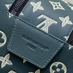 Louis Vuitton Dopp Kit Green Monogram Shadow Leather
