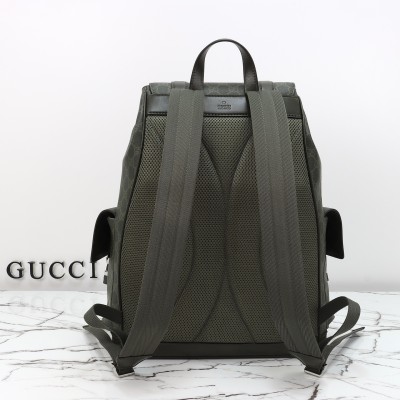 Gucci - 792080 Green Original Leather Backpack 