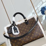 Louis Vuitton Nano Madeleine Pearl Pink Monogram Empreinte Chain Bag