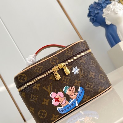 Louis Vuitton - M26647 Nice Mini Cosmetic Bag Monogram Canvas with Vivienne Winter Print
