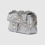 Gucci Silver and Black-Silver Leather Shoulder Bag – Models 837280 / 854863