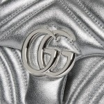Gucci Silver and Black-Silver Leather Shoulder Bag – Models 837280 / 854863
