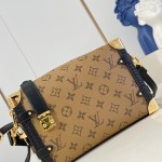 Louis Vuitton Side Trunk Small Handbag Monogram Reverse Canvas
