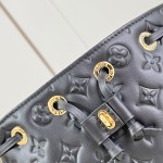 Louis Vuitton M26216 Black & M26530 Pink Coussin Bucket Bag Front View