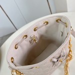 Louis Vuitton M26216 Black & M26530 Pink Coussin Bucket Bag Front View