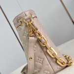 Louis Vuitton M26216 Black & M26530 Pink Coussin Bucket Bag Front View