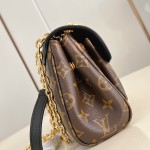 Louis Vuitton Saint Germain BB Handbag with Monogram Canvas and Gold Chain
