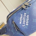 Louis Vuitton Rush Waist Bag M27152 Monogram Heritage White Blue
