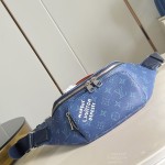 Louis Vuitton Rush Waist Bag M27152 Monogram Heritage White Blue