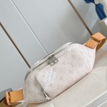 Louis Vuitton Rush Waist Bag M27152 Monogram Heritage White Blue