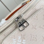 Louis Vuitton Rush Waist Bag M27152 Monogram Heritage White Blue