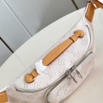 Louis Vuitton Rush Waist Bag M27152 Monogram Heritage White Blue