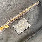 Louis Vuitton East West Trunkie M27266 Monogram Bag with White/Black Chain, Leather Lock and S-lock