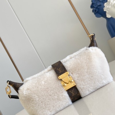 Louis Vuitton - Pochette Mia Bag Australian Wool with Monogram Canvas Trim
