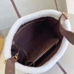 Louis Vuitton LV Ski CarryAll Small Handbag - Chocolate Suede Calf Leather