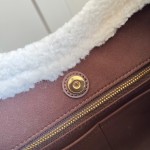 Louis Vuitton LV Ski CarryAll Small Handbag - Chocolate Suede Calf Leather