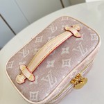 Louis Vuitton Nice Mini Cosmetic Pouch in Meowgram Canvas with Cat-shaped Zipper Pull