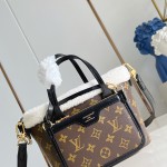 Louis Vuitton Neverfull Bandoulière Inside Out BB Handbag - Monogram Canvas with Wool Leather