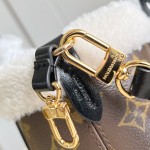 Louis Vuitton Neverfull Bandoulière Inside Out BB Handbag - Monogram Canvas with Wool Leather